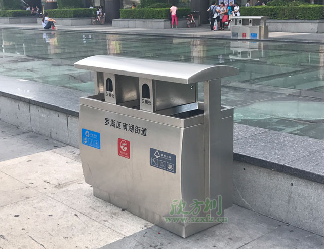 三分類(lèi)不銹鋼垃圾桶廠(chǎng)家保障羅湖火車(chē)站春運(yùn)環(huán)境