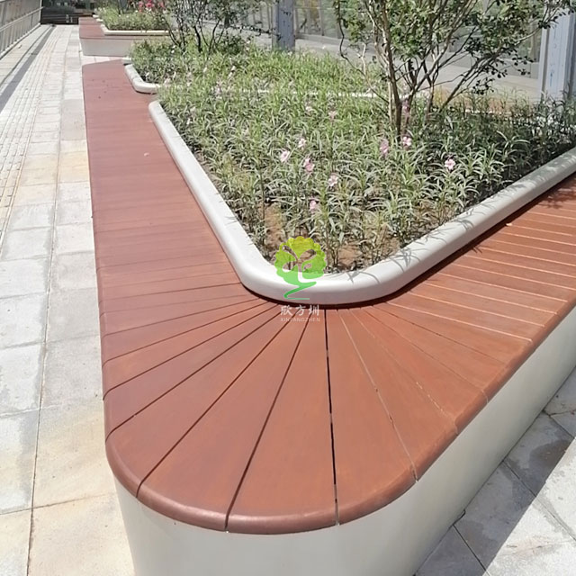 不銹鋼花池坐凳美化深圳前?？缃止珗@G9天橋城市戶外景觀